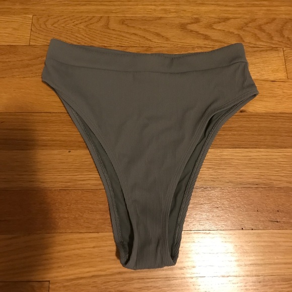 aerie high cut cheeky bikini bottom